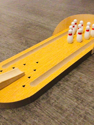 Mini bowling like new, length 30 cm