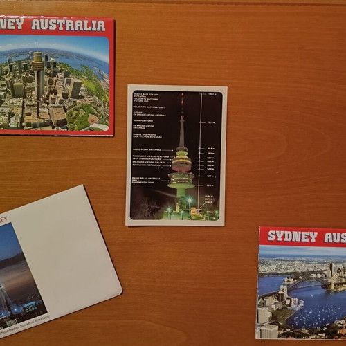 Australia postcards used, set of 2 with Sydney and envelope