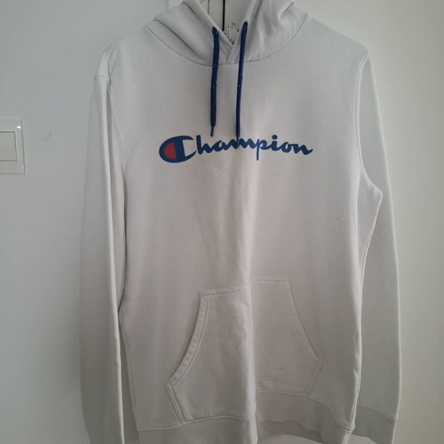 Champion men's hoodie white like new