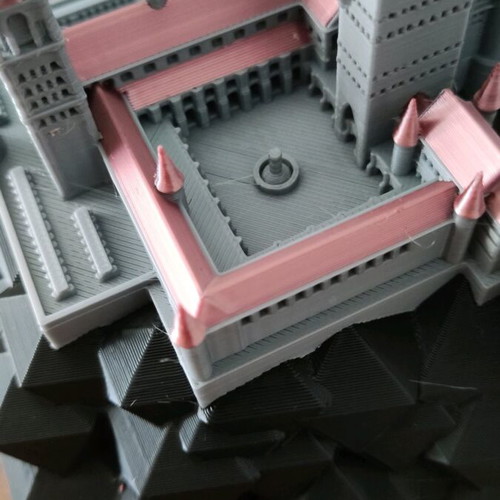 Hogwarts Castle like new, 3D printed miniature
