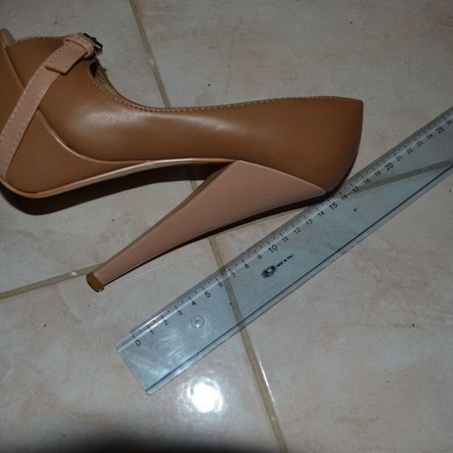Palatino high peep toe pumps like new, brown beige