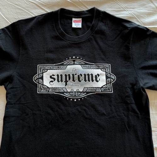Supreme Top Shotta Tee Black SS22, size S