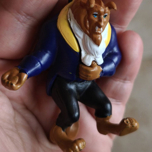 Disney The Beast figure used, original collectible, 6 cm