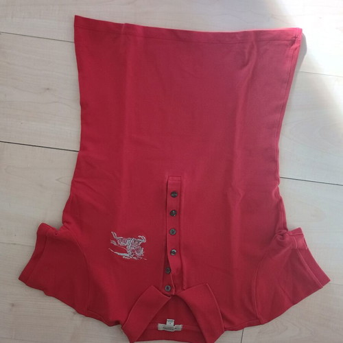 Burberry short sleeve shirt like new, red, size S