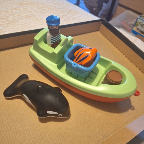 Playmobil 1-2-3 Fishing Boat like new