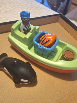 Playmobil 1-2-3 Fishing Boat like new
