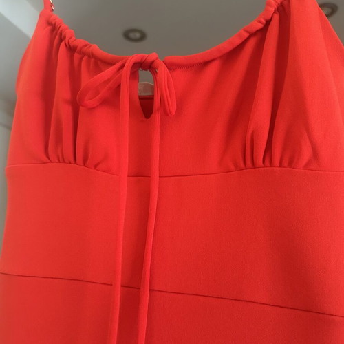 Zara red midi dress with tags, size S