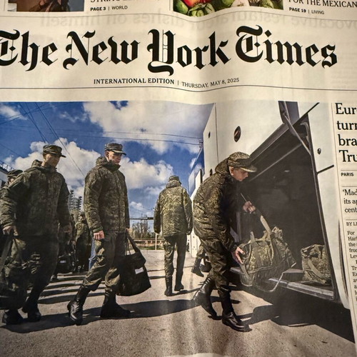 The New York Times daily newspaper new, May 8 edition