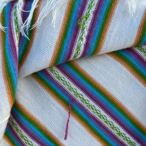 Poncho made of alpaca wool like new, multicolor, one size