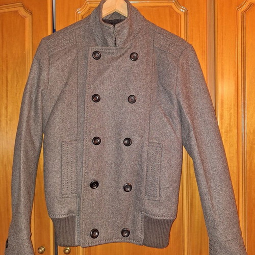 H&M gray winter coat jacket, size S