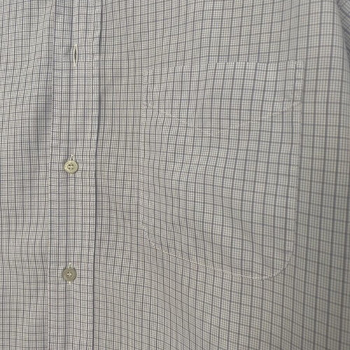 Men's Checked Shirt long sleeve, pocket, French seam, like new, size L
