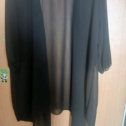 Transparent shirt black like new, one size loose fit