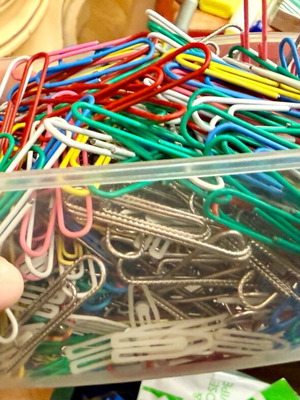 Σετ συνδετήρες πολύχρωμοι και μεταλλικοί σαν καινούργιοι