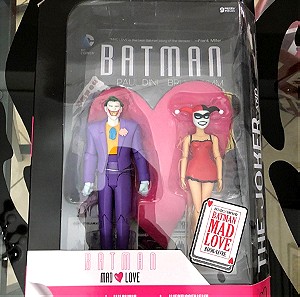 BATMAN THE ANIMATED SERIES MAD LOVE FIGURE SET HARLEY QUINN THE JOKER NEW SEALED DC DIRECT COLLECTIBLES