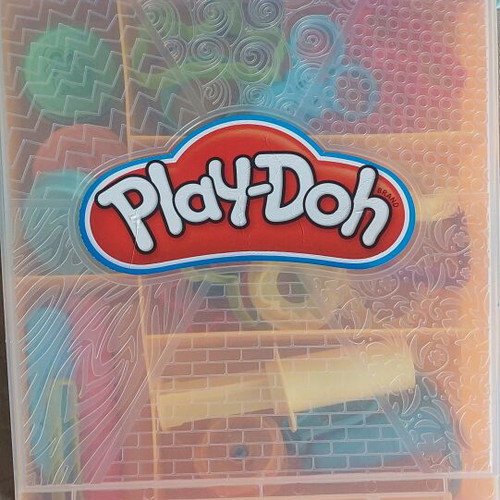 Play-Doh box with over 20 pieces, like new