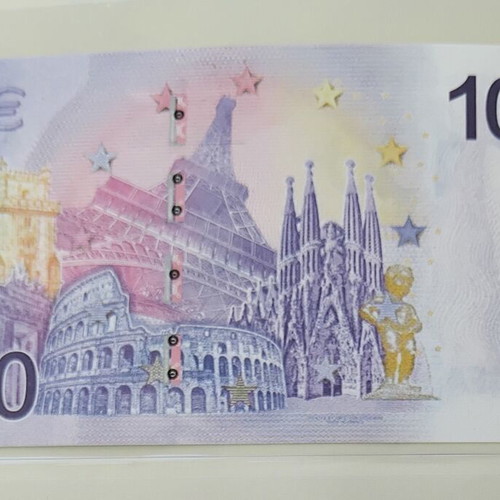 FIFA World Cup 26 100 Euro 2026 souvenir banknote new, Canada mascot Maple
