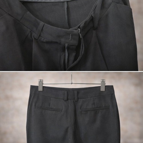 Black fabric pants like new, size XL