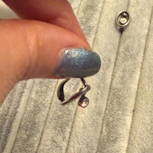 Etalon Jenavi silver earrings new, with Swarovski crystals