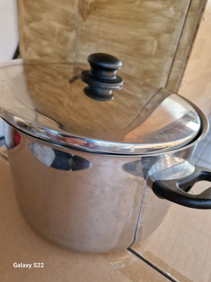 Κατσαρόλα μεγάλη μεταχειρισμένη ινοξ 30x20