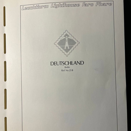 Lighthouse Album with 59 Presentation Sheets for German Stamps like new