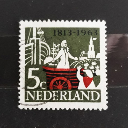 Γραμματόσημο Netherlands 1963 5c σαν καινούργιο, 150 χρόνια Ολλανδική μοναρχία