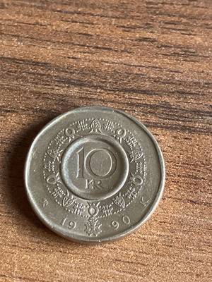 Norwegian kroner used, pack of 10 coins