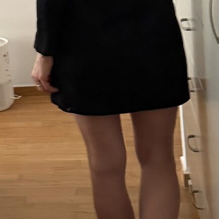 Zara winter mini dress size M used, black