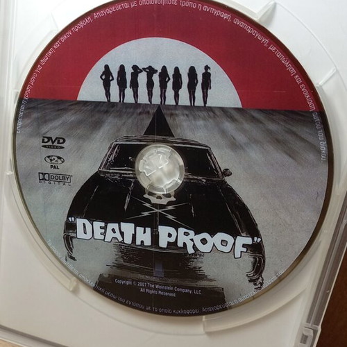 Death Proof DVD with Greek subtitles