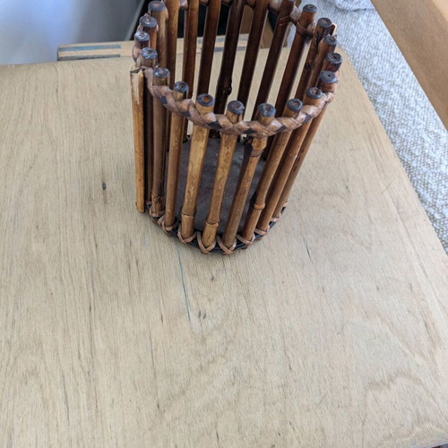 Wooden Candle Lantern Boho used