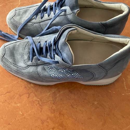 Hogan interactive suede shoes like new, blue, size 36