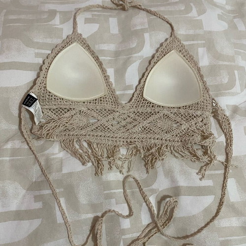Boho top Shein like new, beige, size M