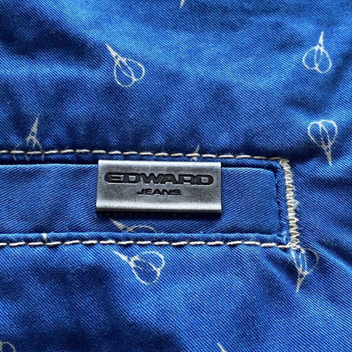 Edward Jeans men's bermuda shorts XL blue with pattern like new