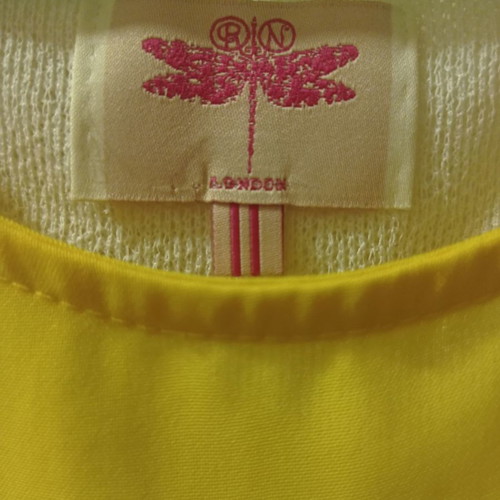 Fly London sleeveless yellow blouse like new size M