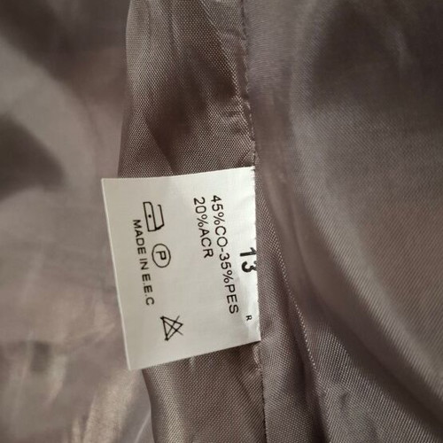 Le Vertige coat new with large gold buttons, black and beige
