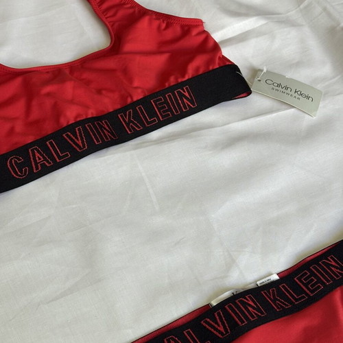 Calvin Klein women's swimwear set red size Small new