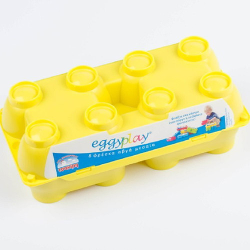 Eggyplay egg holder new, set of 24 pieces with 8 soft eggs