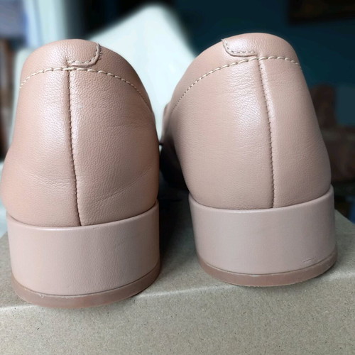 Clarks shoes used, size 38, genuine soft leather, beige