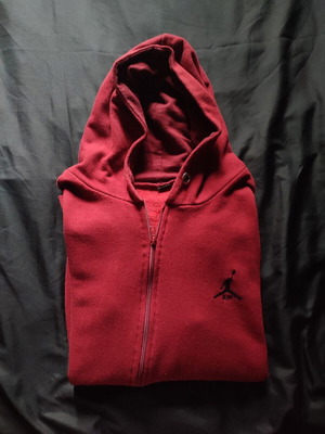 Bordeaux hoodie jacket, size L, zipper defect