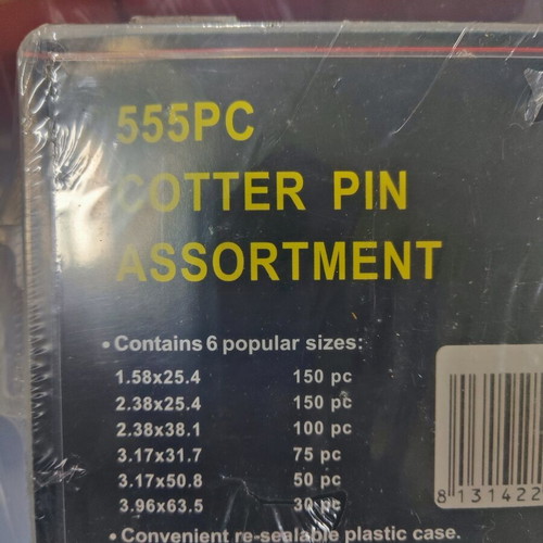 Cotter Pin Sets new, 555 pcs and 200 pcs together