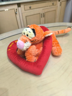Stuffed toy on heart “I Love You” like new, TDB1023