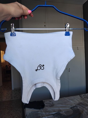 Λευκό crop top XS/S σε άριστη κατάσταση