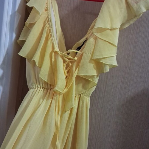 Zic Zac dress yellow new, size M