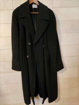 Laura Donini wool coat grey used with cashmere