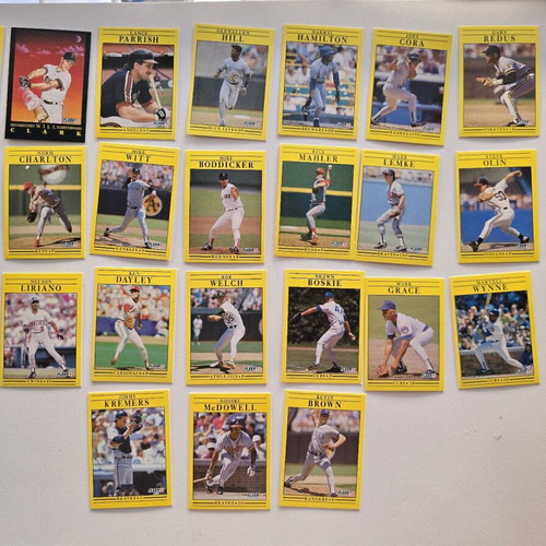 Baseball cards Fleer 1991 like new, 59 pieces