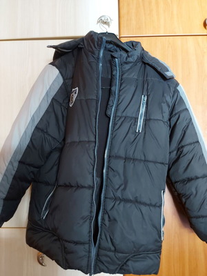 Funky No 14 jacket like new, black and grey for teenager