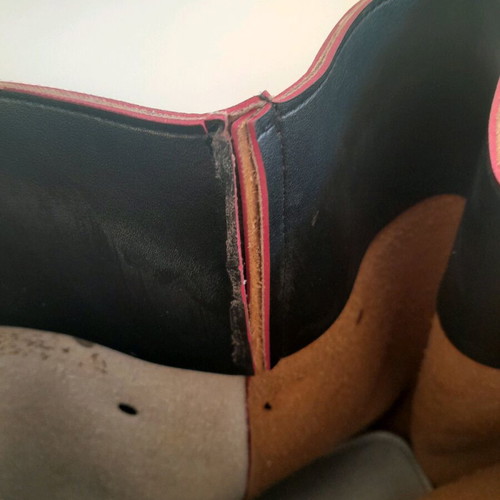 FRNC leather backpack used with wallet