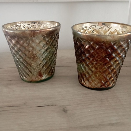 Glass candlesticks new