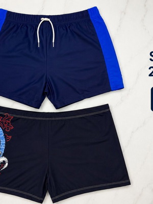 Men’s Swim Trunks Set of 2 Pairs Sizes L & XL CB13 New