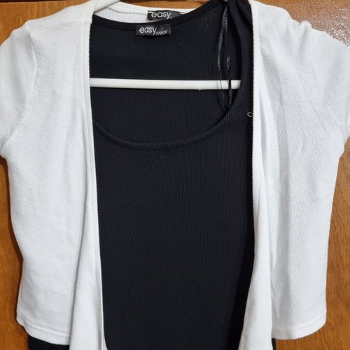 Bolero jacket cotton, size small, like new, white