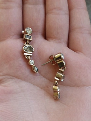 Earrings new gold and silver